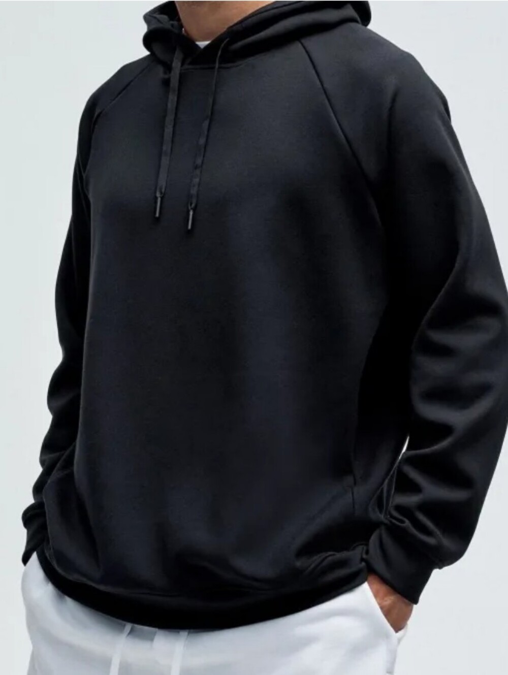 Lululemon Men's Black Smooth Spacer Hoodie Size Small Classic Fit Pullover - Picture 14 of 16